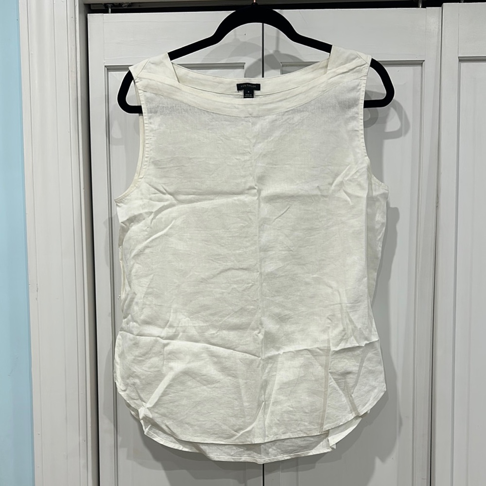 White Sleeveless Top